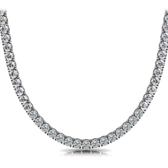 18k 75ct Tennis Necklace - Picture 9 of 12